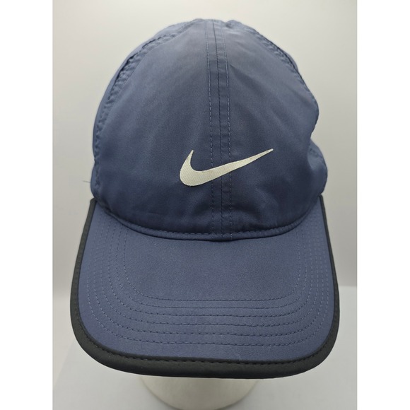 Nike Featherlight Dri-FIT Adjustable Running Hat Cap - Blue - Picture 1 of 9